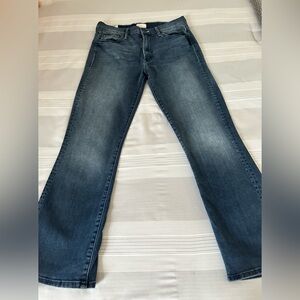 Mother Jeans - size 30 - The Insider Crop - Repeating Love - 25 inch length